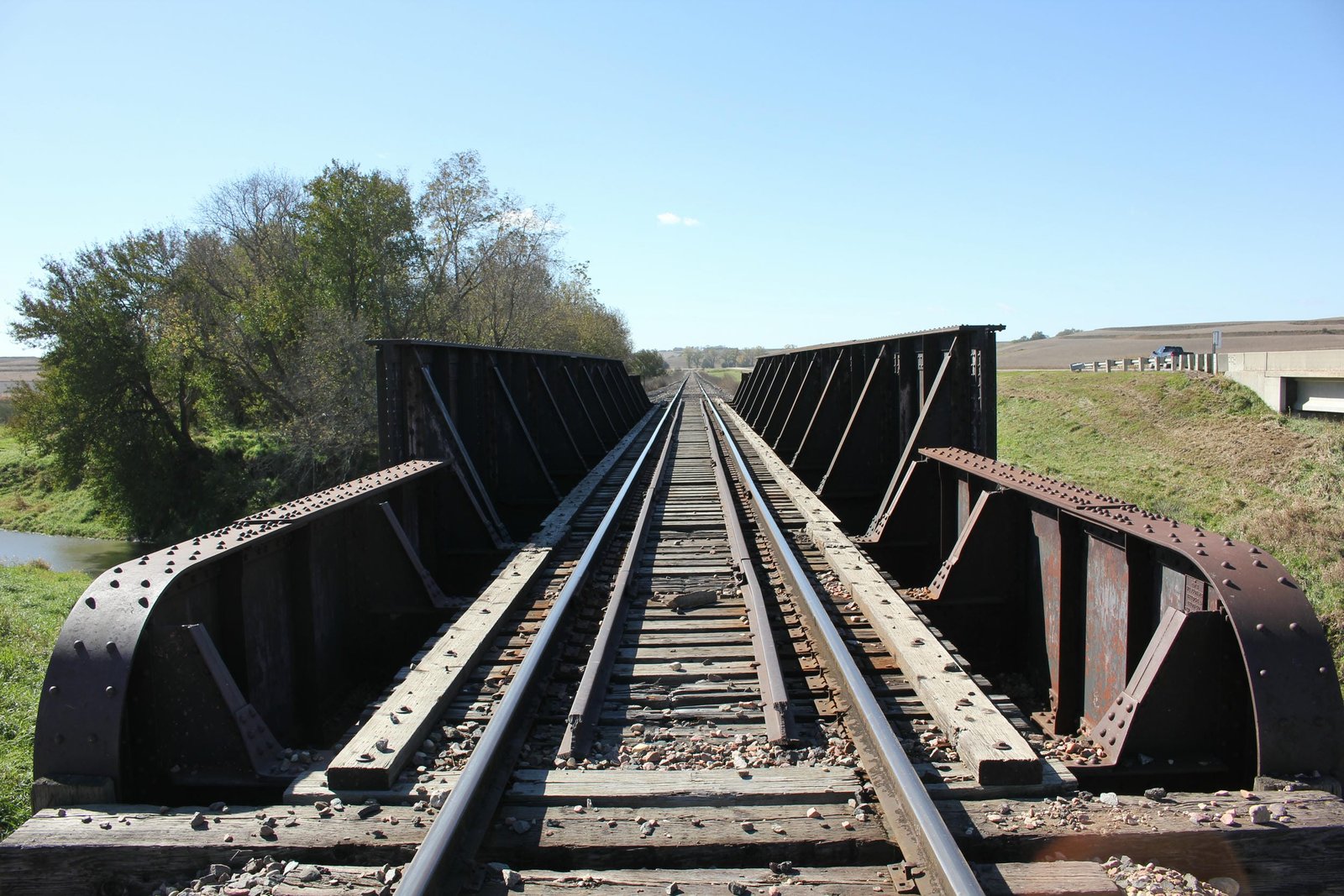 Looking south